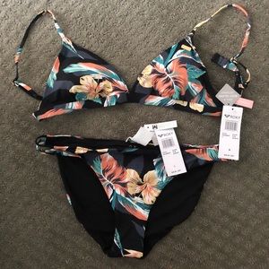NWT ROXY two piece bikini